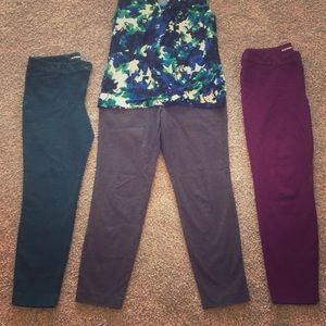 BUNDLE Old Navy colored Pixie pants